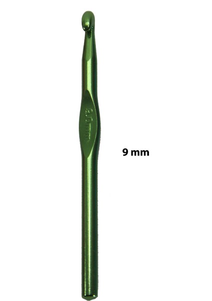 Metal Tığ Yün Penye Makrome Örgü No: 9 (15CM)