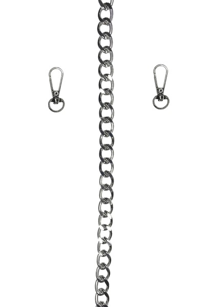 Çanta Zinciri 12MM 1 Metre Alüminyun Kararmaz Gümüş