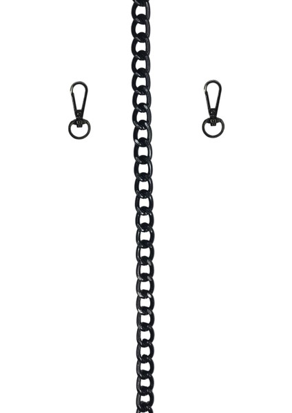 Çanta Zinciri 12MM 1 Metre Alüminyun Kararmaz Siyah