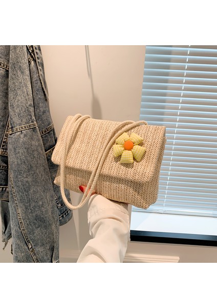 Batı Tarzı Postacı Çantası ile Üç Boyutlu Çiçekler (Yurt Dışından) fırsatları