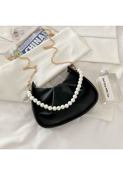 Kadın Pileli Koltuk Altı Çantası (Yurt Dışından)