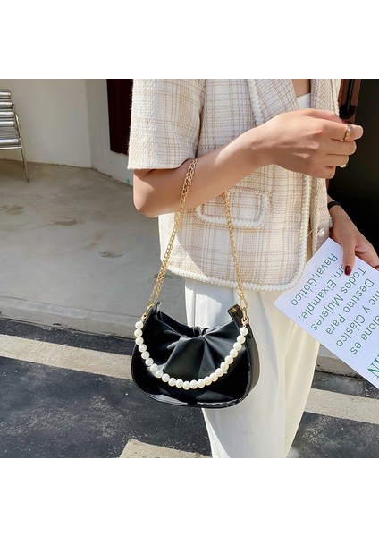 Kadın Pileli Koltuk Altı Çantası (Yurt Dışından) fiyatları