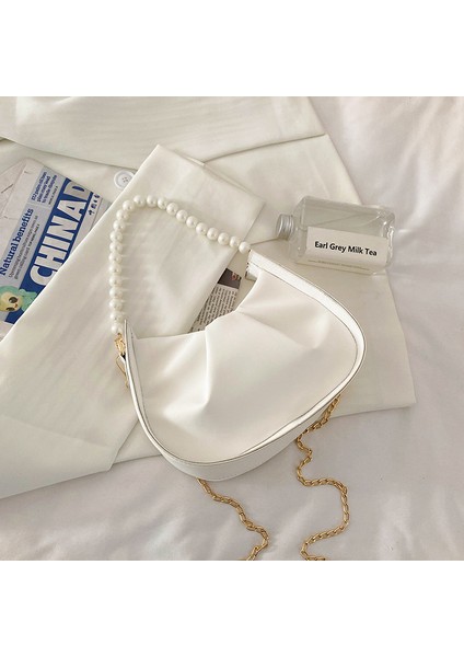 Kadın Pileli Koltuk Altı Çantası (Yurt Dışından)