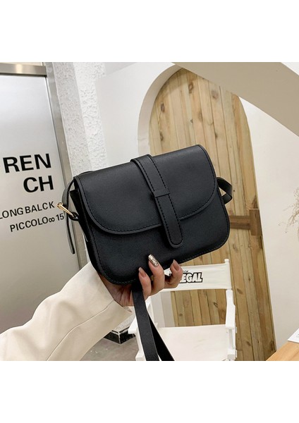 Basit Omuz Çapraz Askılı Küçük Kare Çanta (Yurt Dışından)