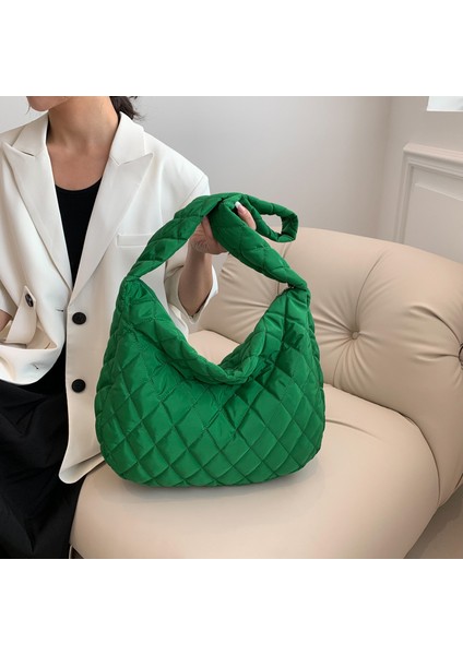 Basit Düz Renk Tote Çanta Elmas Büyük Kapasiteli Rahat Omuzdan Askili Çanta (Yurt Dışından) fiyatları