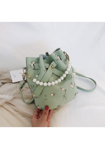 Tek Omuz Messenger Çanta Batı Tarzı Inci Kova Çantası (Yurt Dışından)