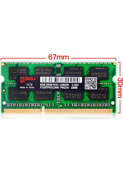 Ram Bellek Ddr3 4gb 1600MHZ Dizüstü Bilgisayar Belleği Ram Için 240PIN 1.5V (Yurt Dışından)