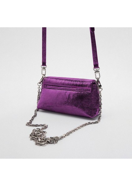 Kadınların Çantası 2023 Bahar ve Yaz Yeni Avrupa ve Amerikan Modası Metal Mini Omuz Gönderici Küçük Kare Çantası (Yurt Dışından) fiyatları