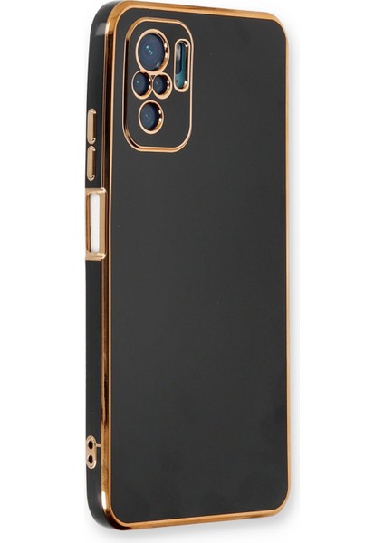Xiaomi Redmi Note 10S Kılıf Volet Silikon - Siyah 300099