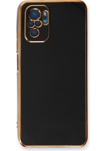 Xiaomi Redmi Note 10S Kılıf Volet Silikon - Siyah 300099