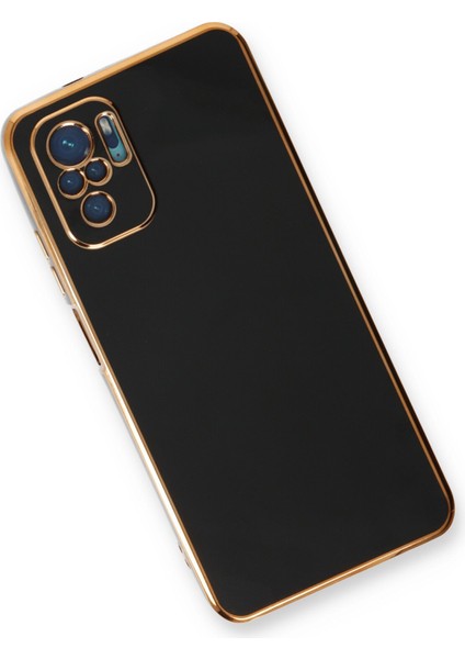 Xiaomi Redmi Note 10S Kılıf Volet Silikon - Siyah 300099