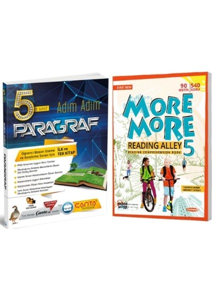 5. Sınıf Paragraf Adım Adım Soru Bankası + More & More 5 Reading Alley