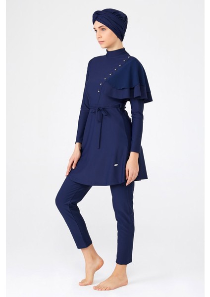 Arıcı Store Adesa 4247 Likralı Koyu Lacivert Model Tesettür Mayo modelleri