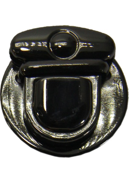 Yaylı Basmalı Çanta Kilidi 4 cm Nikel