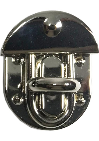 Çevirmeli Çanta Kilidi 4cm Gümüş