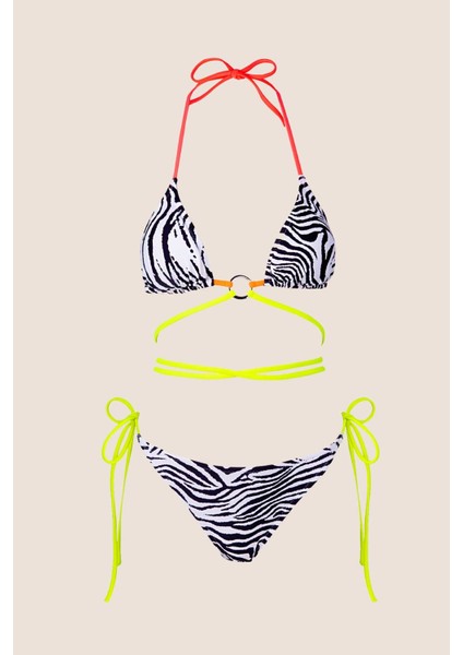 40712 Siyah Beyaz Bikini Takımı fırsatları