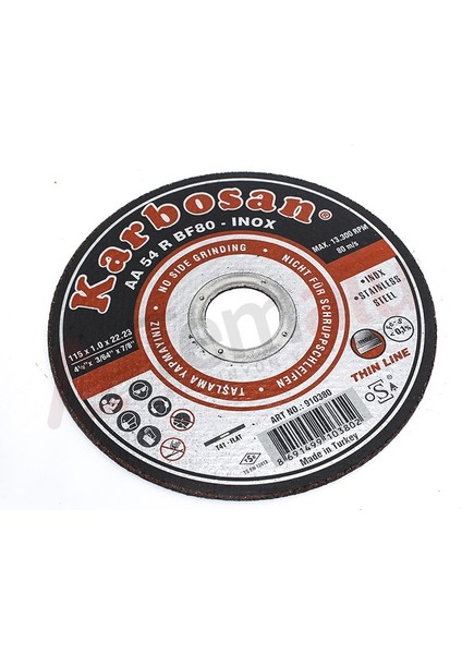 115 x 1 Inox Kesici Disk