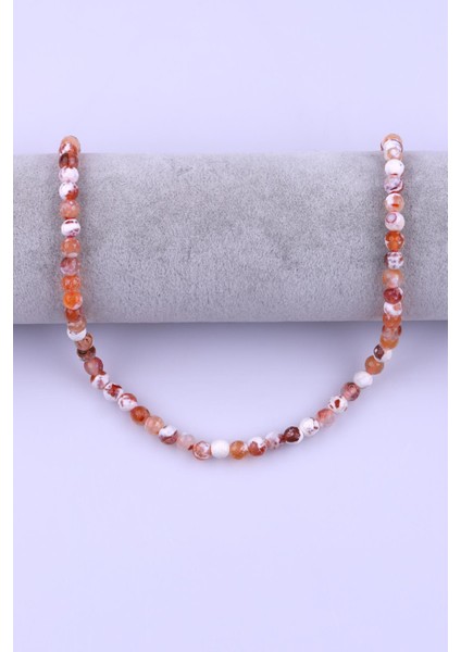 Beyaz Akik Doğal Taş Dizi 6 mm Fasetli Küre Kesim fiyatları