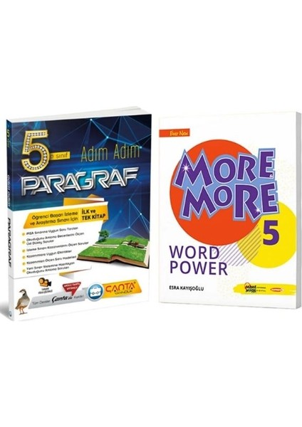 5. Sınıf Paragraf Adım Adım Soru Bankası + More & More 5 Word Power