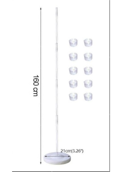 Balon Süsleme Standı (Balon Kulesi) 160 cm 1 Adet