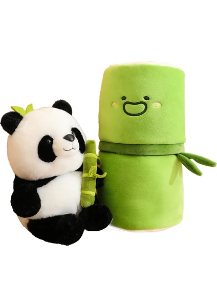 25 cm Dev Panda Peluş Oyuncak Bambu Filizlerini Saklıyor (Yurt Dışından)