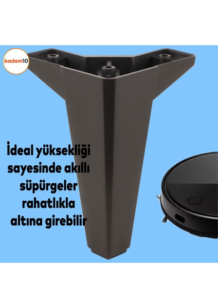 Sedir Lüks Mobilya Kanepe Sehpa Tv Ünitesi Koltuk Ayağı 15 cm Siyah Baza Ayakları (4 Adet) modelleri