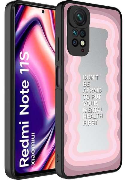 Xiaomi Redmi Note 11S Global Kılıf Aynalı Desenli Kamera Korumalı Parlak Zore Mirror Kılıf
