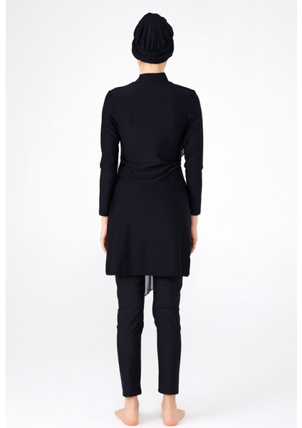 Arıcı Store Adesa 4248 Şifon Parçalı Likralı Siyah Model Tesettür Mayo indirimleri