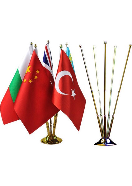 Masa Bayrak Direği Sarı Beşli