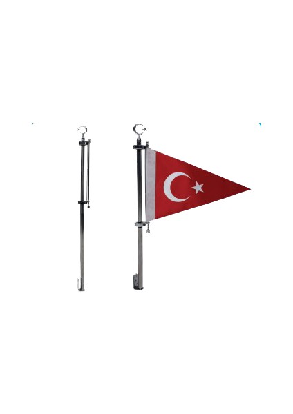 Otofors Makam Aracı Bayrak Direği Paslanmaz 90 cm