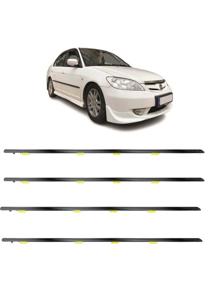 Honda Civic Vtec Çıta Cam Sıyırıcı Fitil Takım 4 Kapı 2002-2005