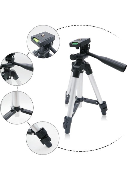 Tüm Telefonlara Uyumlu Telefon Kamera Tutucu Tripod Video Sabitleyici Alüminyum Uzayabilen Tripot Universal Tüm Telefonlara Uyumlu