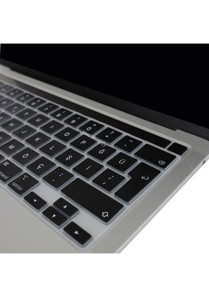 Macbook Pro Klavye Koruyucu 13inç M1-M2 (Türkçe Q) Touchbarlı A2251 A2289 A2338 A2141 ile Uyumlu