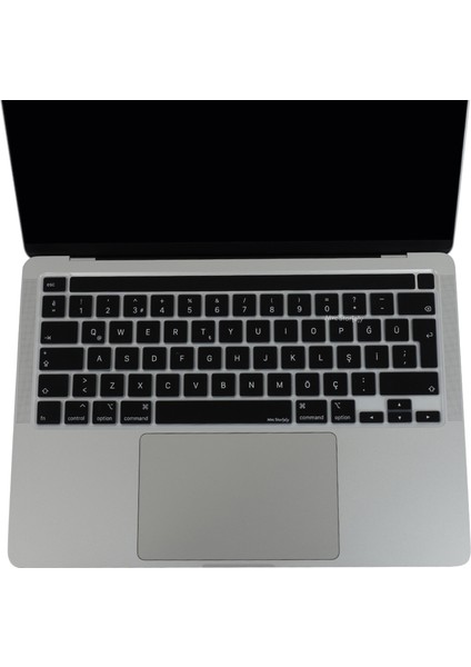 Macbook Pro Klavye Koruyucu 13inç M1-M2 (Türkçe Q) Touchbarlı A2251 A2289 A2338 A2141 ile Uyumlu
