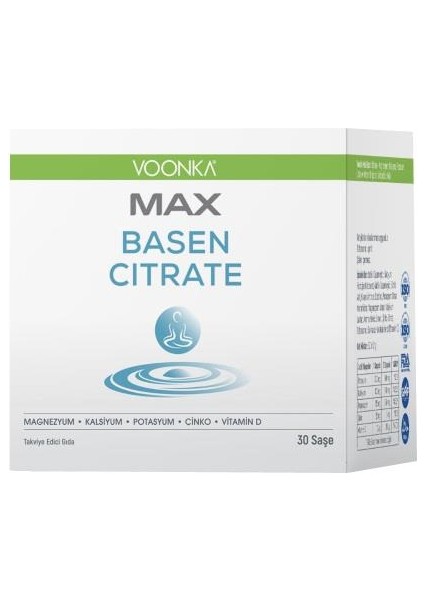 Max Basen Citrate 30 Saşe