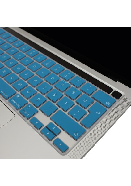 Macbook Pro Klavye Kılıfı 13inç M1-M2 Türkçe Q Baskı A2338 2289 2251 A2141 ile Uyumlu