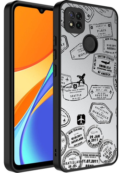 Xiaomi Redmi 10A Kılıf Aynalı Desenli Kamera Korumalı Parlak Zore Mirror Kılıf