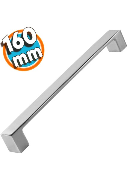 Mobilya Mutfak Banyo Dolabı Çekmece Dolap Kapak Kulpu Kulbu KROM160 mm Metal Kulp