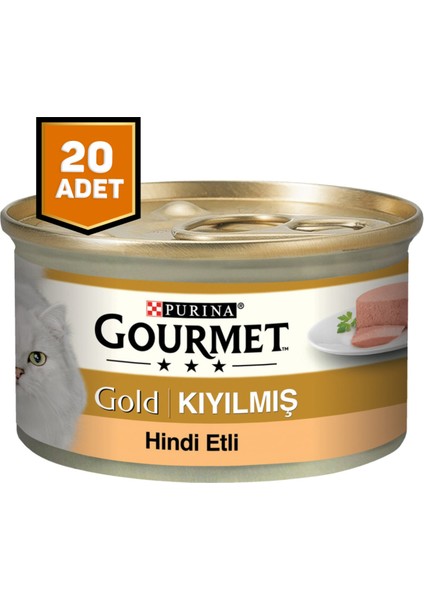 Gourmet Gold Kıyılmış Hindi Etli Kedi Konserve 20 x 85 Gr.