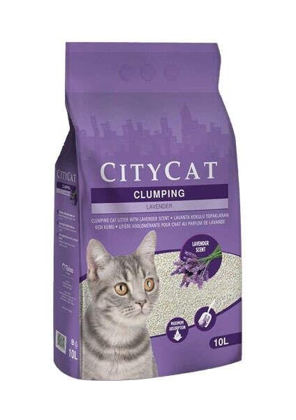 City Cat Lavanta Kokulu Kedi Kumu 10 Lt