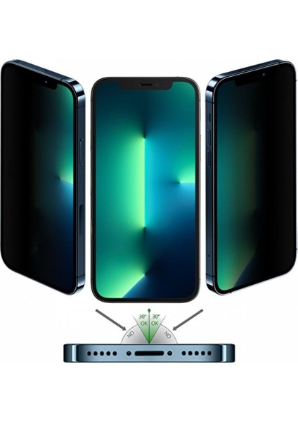 iPhone 12 Pro Uyumlu (12 Pro) Privacy Hayalet Temperli Cam Ekran Koruyucu fiyatları
