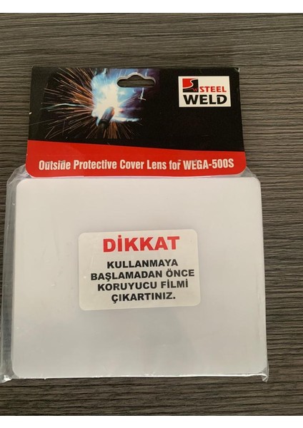 Steel Weld Otomatik Kararan Kaynak Maske Camı Dış Koruyucu 90X115 mm 10 Adet