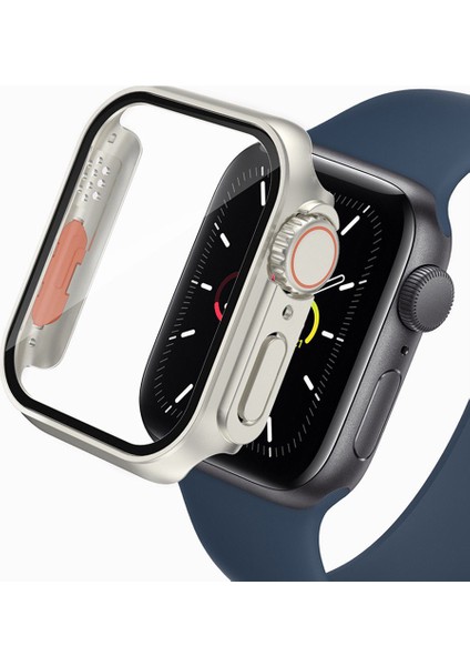 Apple Watch 40 mm Kasa ve Ekran Koruyucu Watch Ultra Görünümlü Sert Pc Fit Kalıp