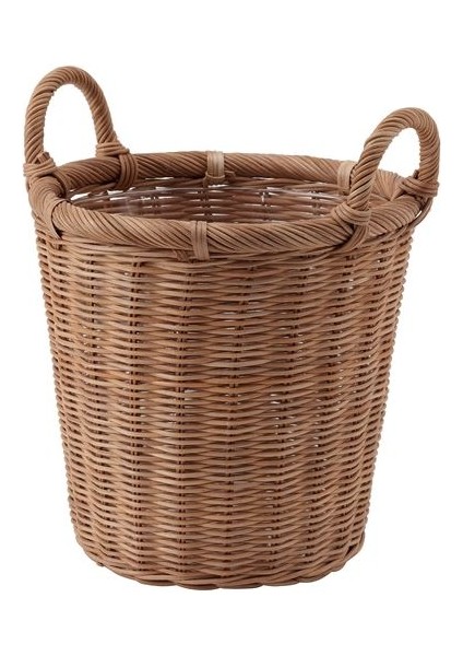 Hasır Görünümlü ,rattan Saksı Meridyendukkan 24 cm Bitki-Çiçek Saksısı