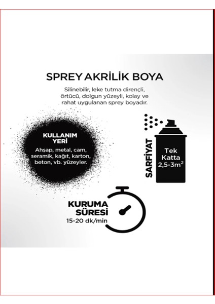 Akrilik Sprey Boya 400 ml