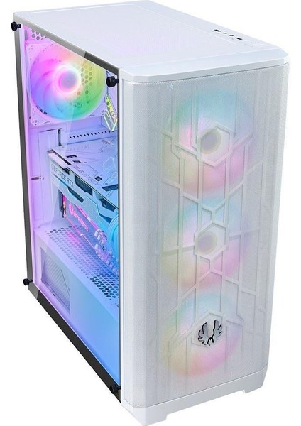 Dfs Gaming Lucian White Amd Ryzen 5 5500 Rtx 3060 Ti Gigabyte B550 512GB Nvme M.2 4x Argb Fan