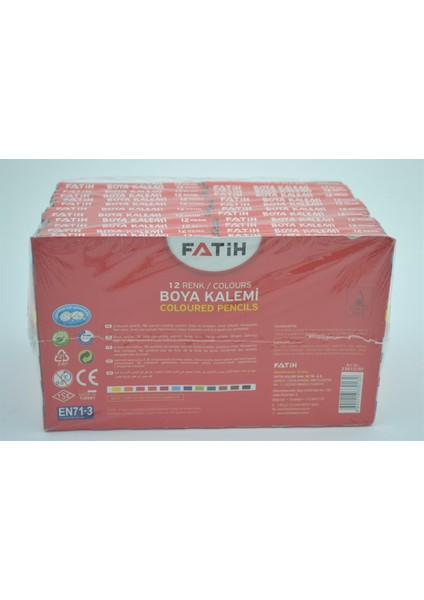Boya Kalemi 12 Renk 24 Kutu