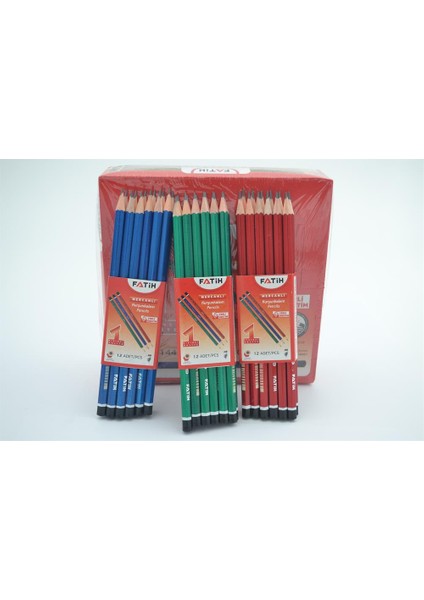 Kurşun Kalem 144 Adet 3 Renk modelleri