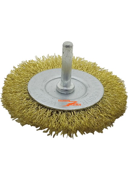 Tel Fırça Pimli Yassı 75MM Tel Fırça Temizleme Silme Fırçası