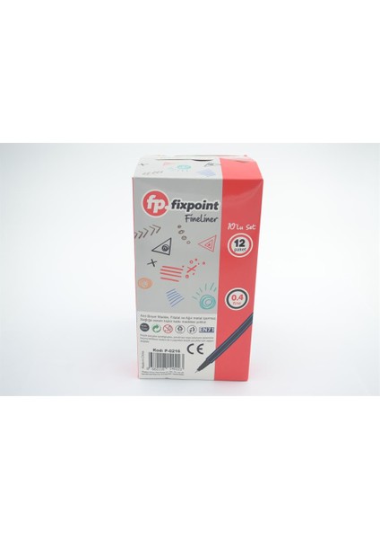 Fineliner 10'lu Set 12 Paket modelleri